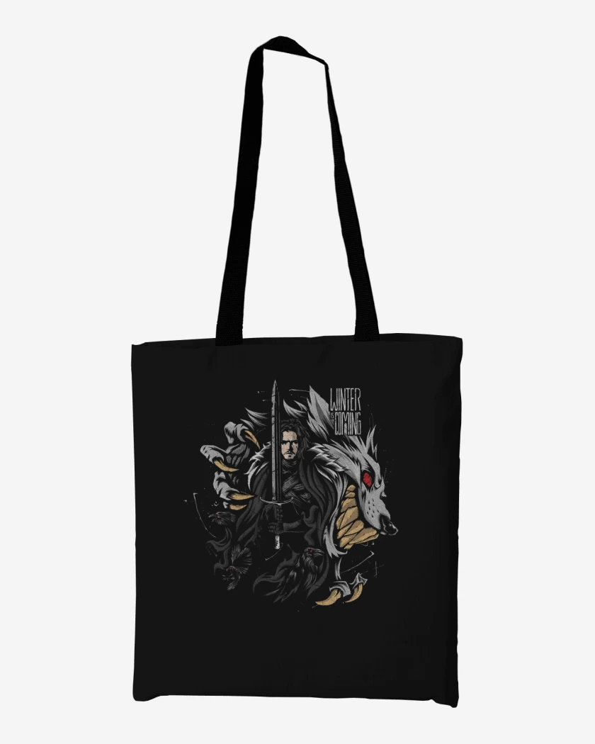 Totebag Winter is coming full color 