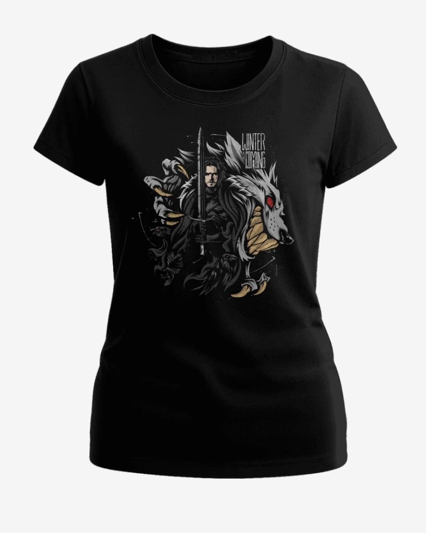 Polera de Mujer Winter is coming full color 