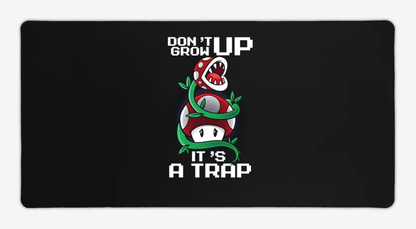 Mouse pad Gamer Negro de Its a trap
