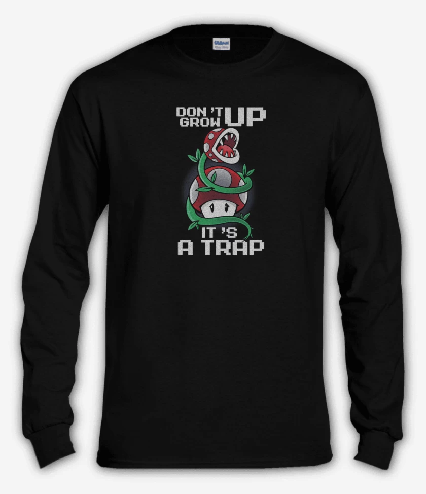 Polera manga larga Negro de Its a trap