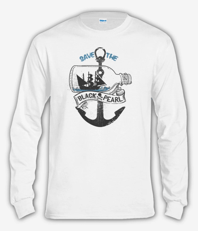 Polera manga larga Blanco de Save the pearl