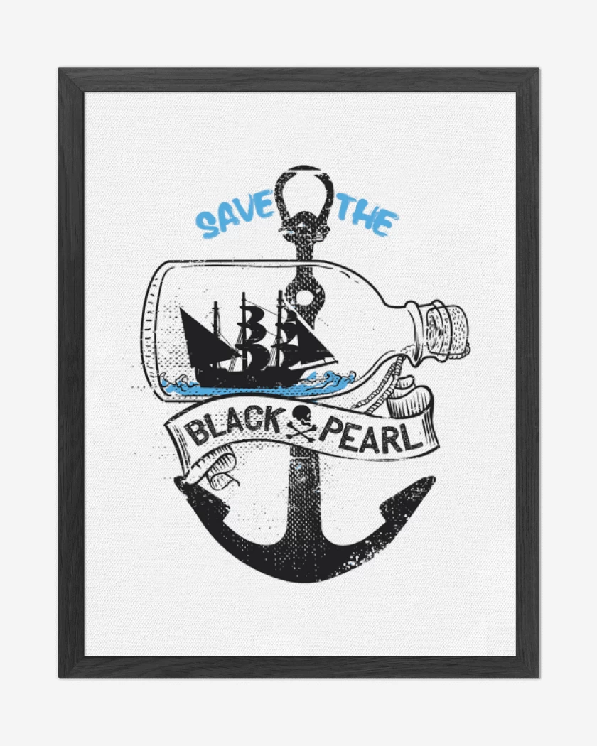 Cuadro decorativo Blanco de Save the pearl