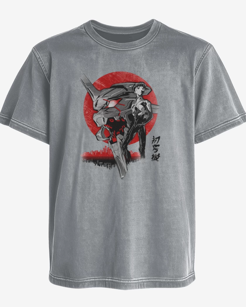 Polera desgastada evangelion