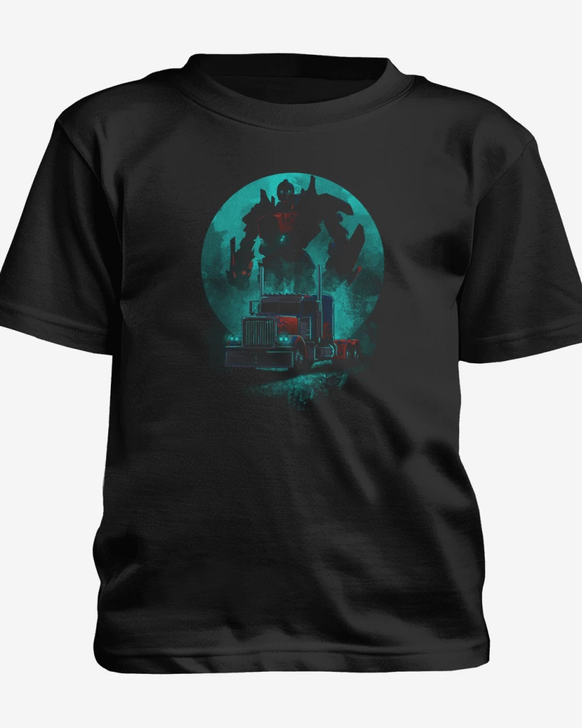Polera de niño Negro de Optimus prime