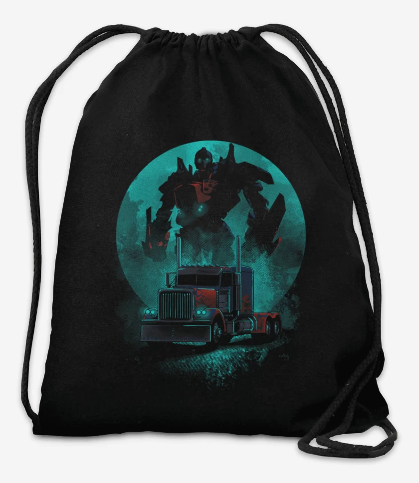 Mochila Negro de Optimus prime