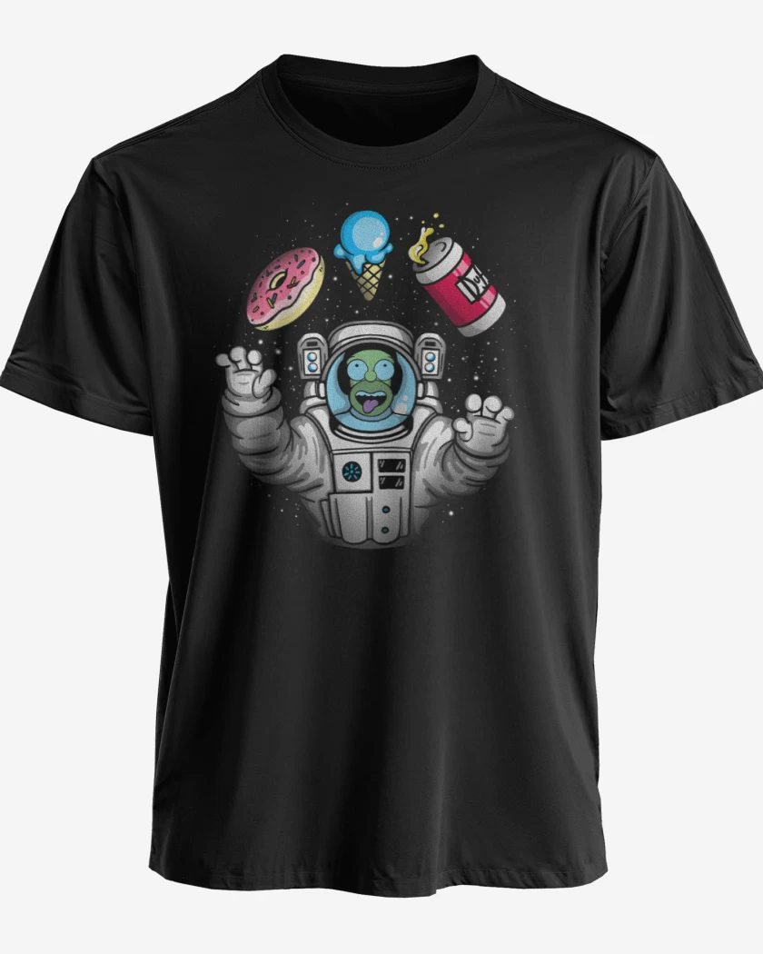 Polera premium Negro de Homero espacio