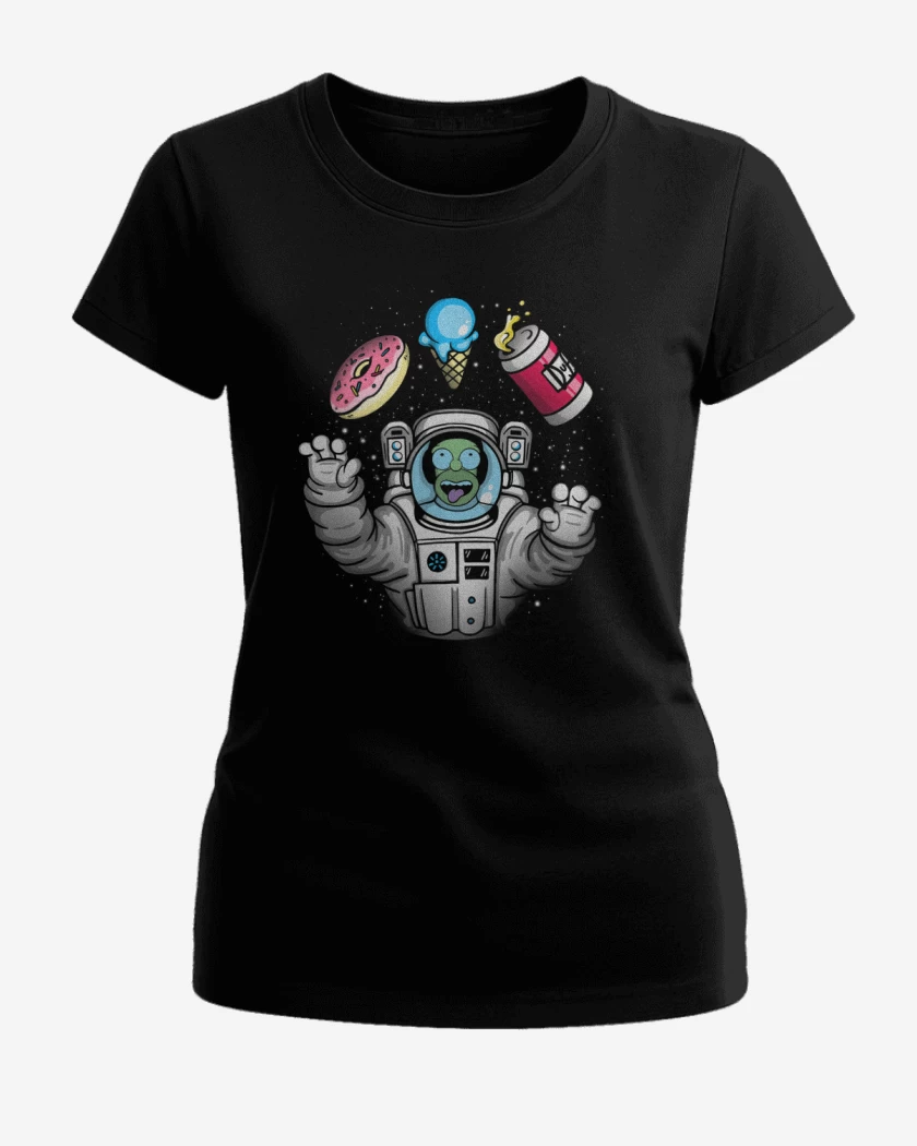 Polera de Mujer Negro de Homero espacio
