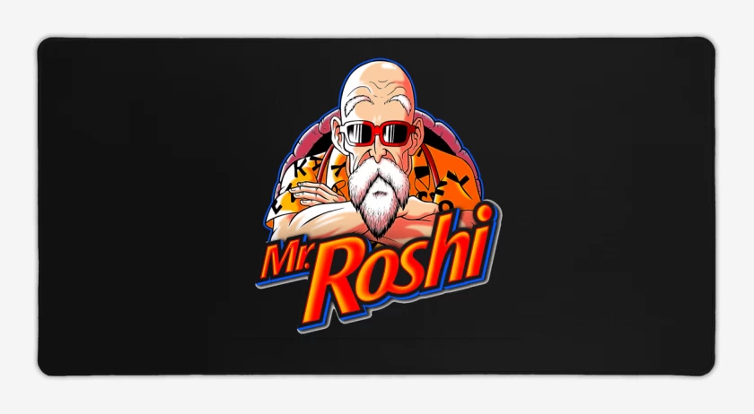 Mouse pad Gamer Negro de Mr roshi