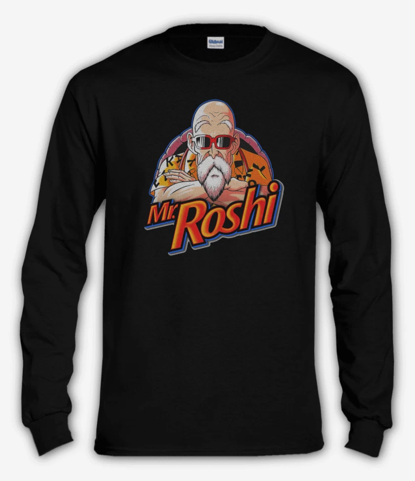 Polera manga larga Negro de Mr roshi