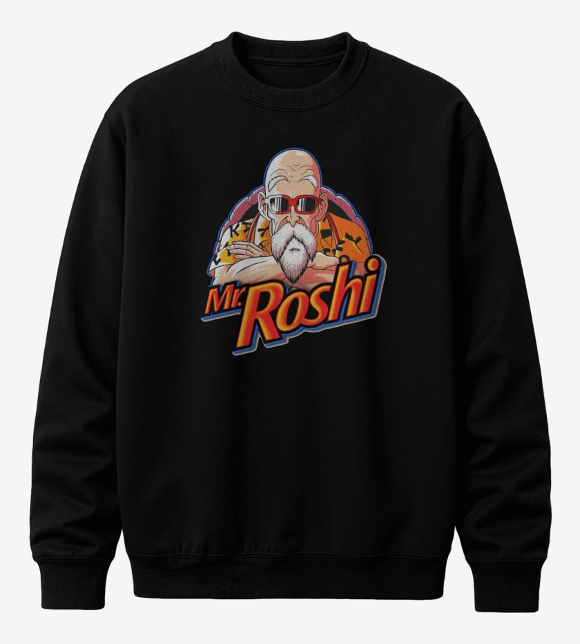 Poleron polo Negro de Mr roshi