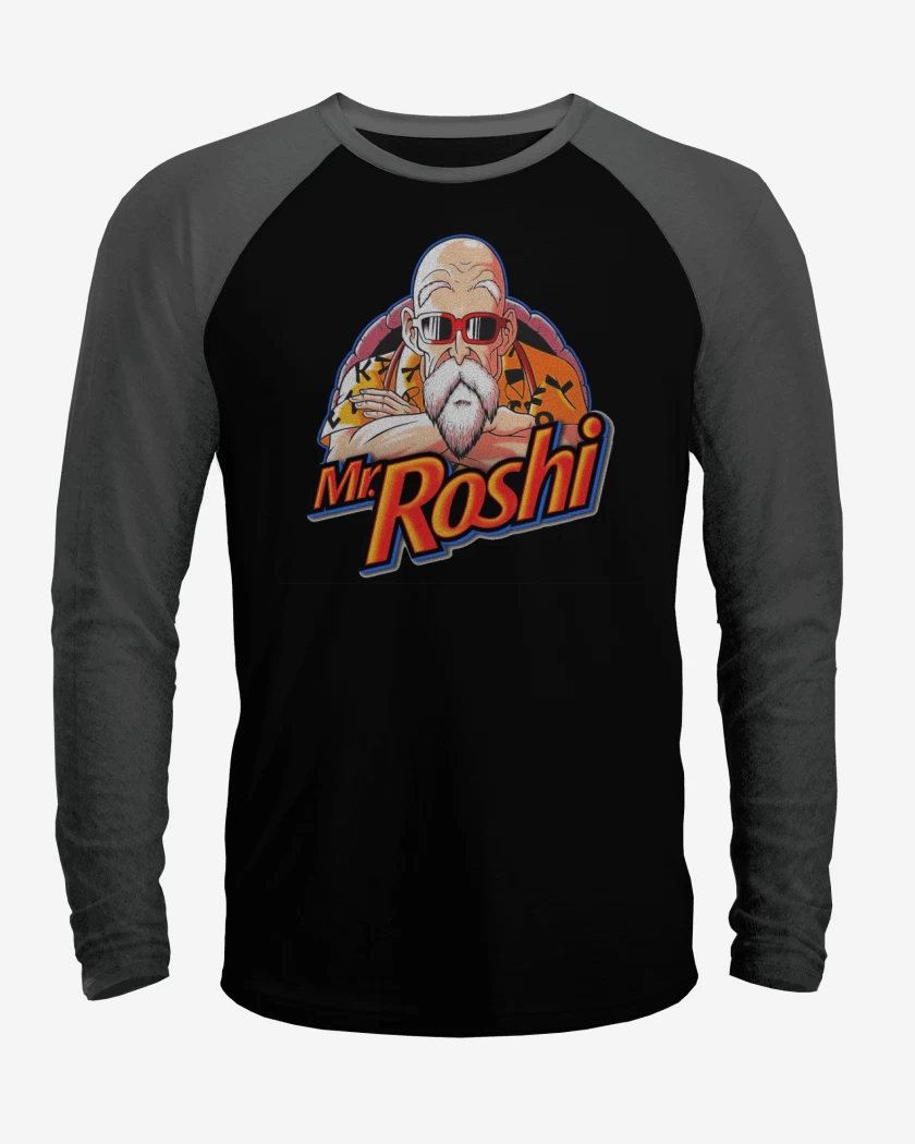 Polera Raglan Negro / Negro Heather de Mr roshi