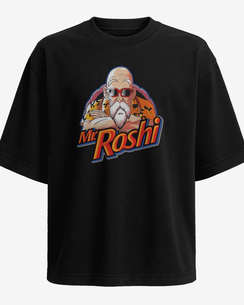 Polera Oversize Negro de Mr roshi