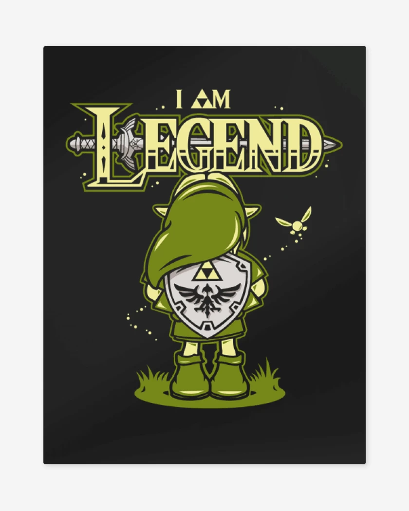 Print metalico Negro de i am legend