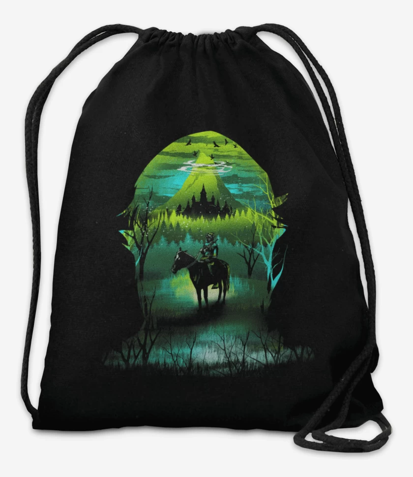 Mochila Negro de zelda full color