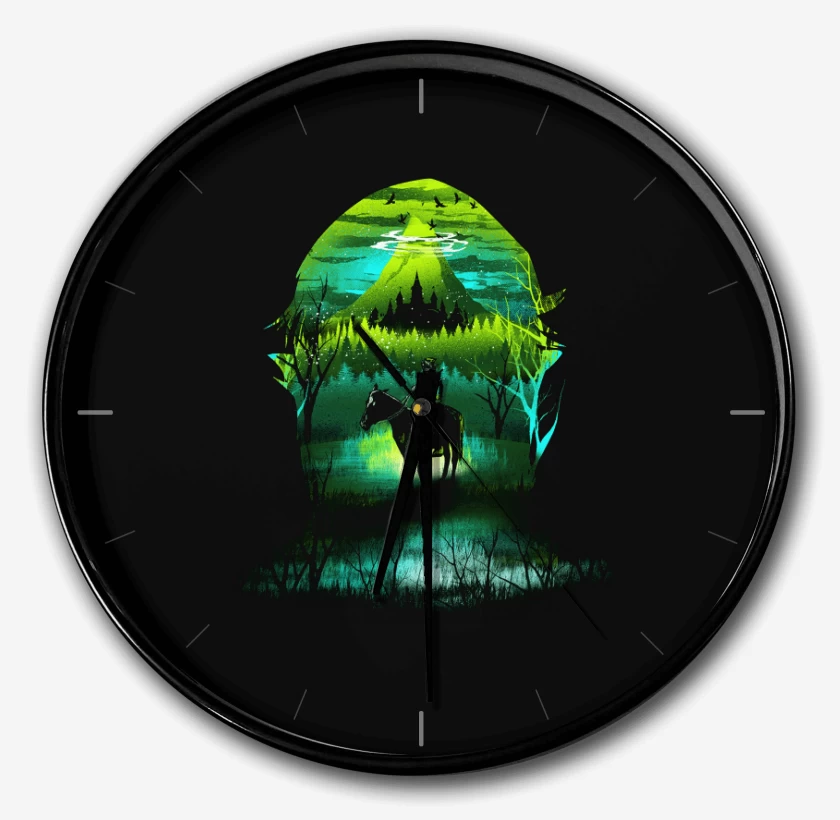 Reloj Negro de zelda full color