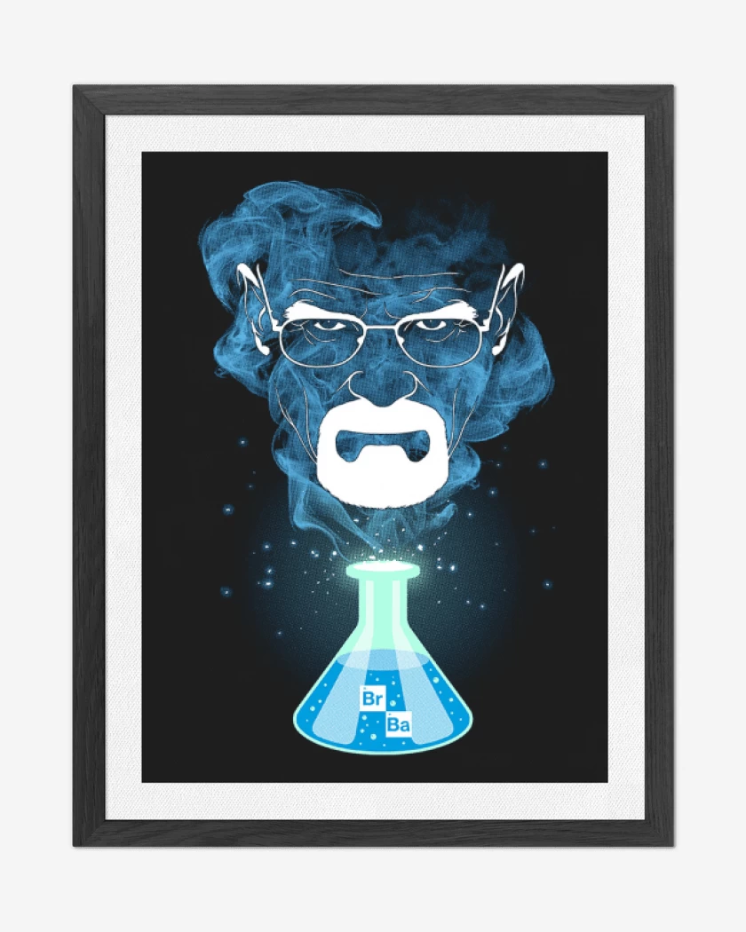 Cuadro decorativo Negro de Walter white