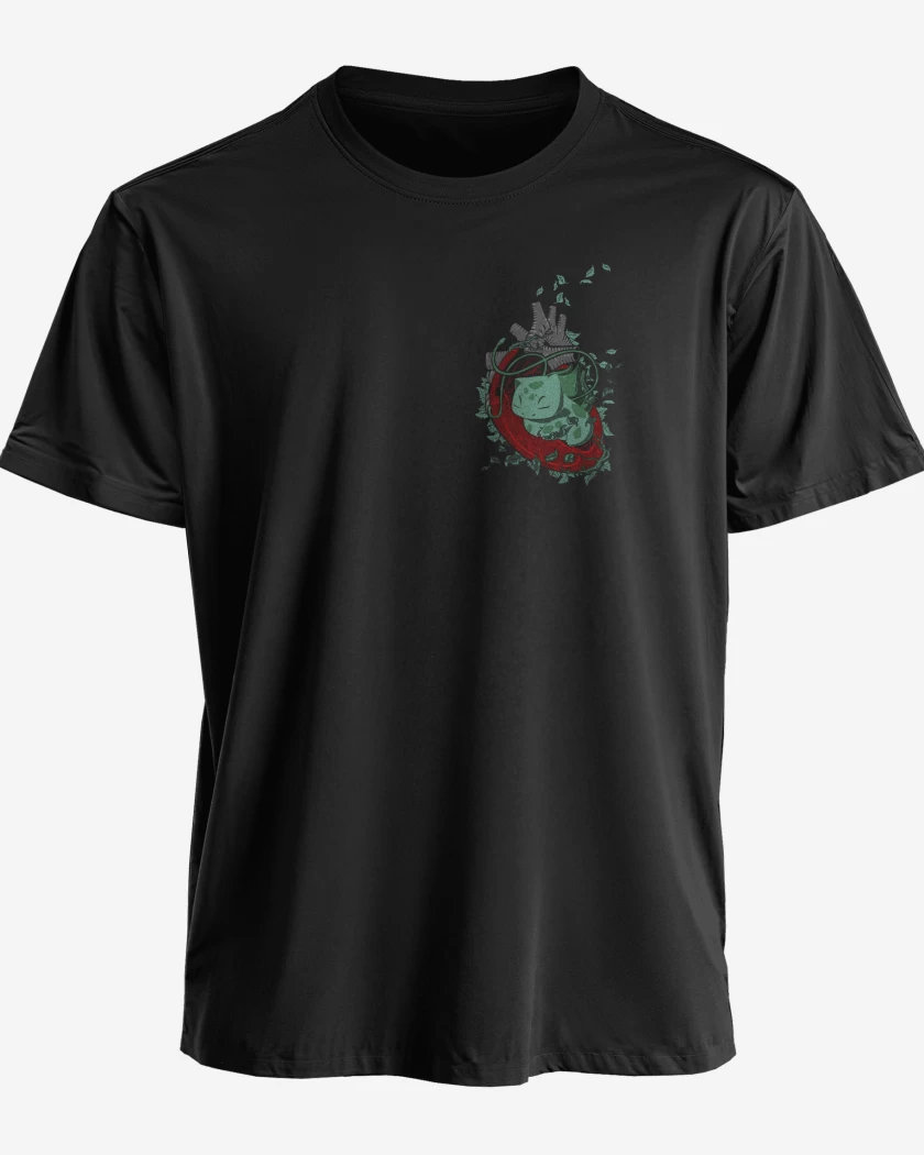 Polera corazon bulbasaur
