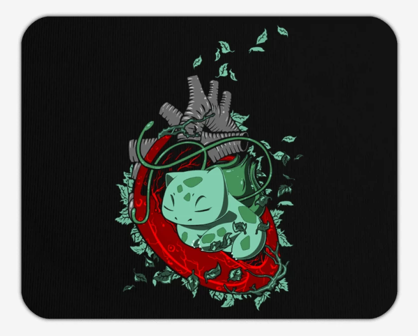 Mousepad corazon bulbasaur