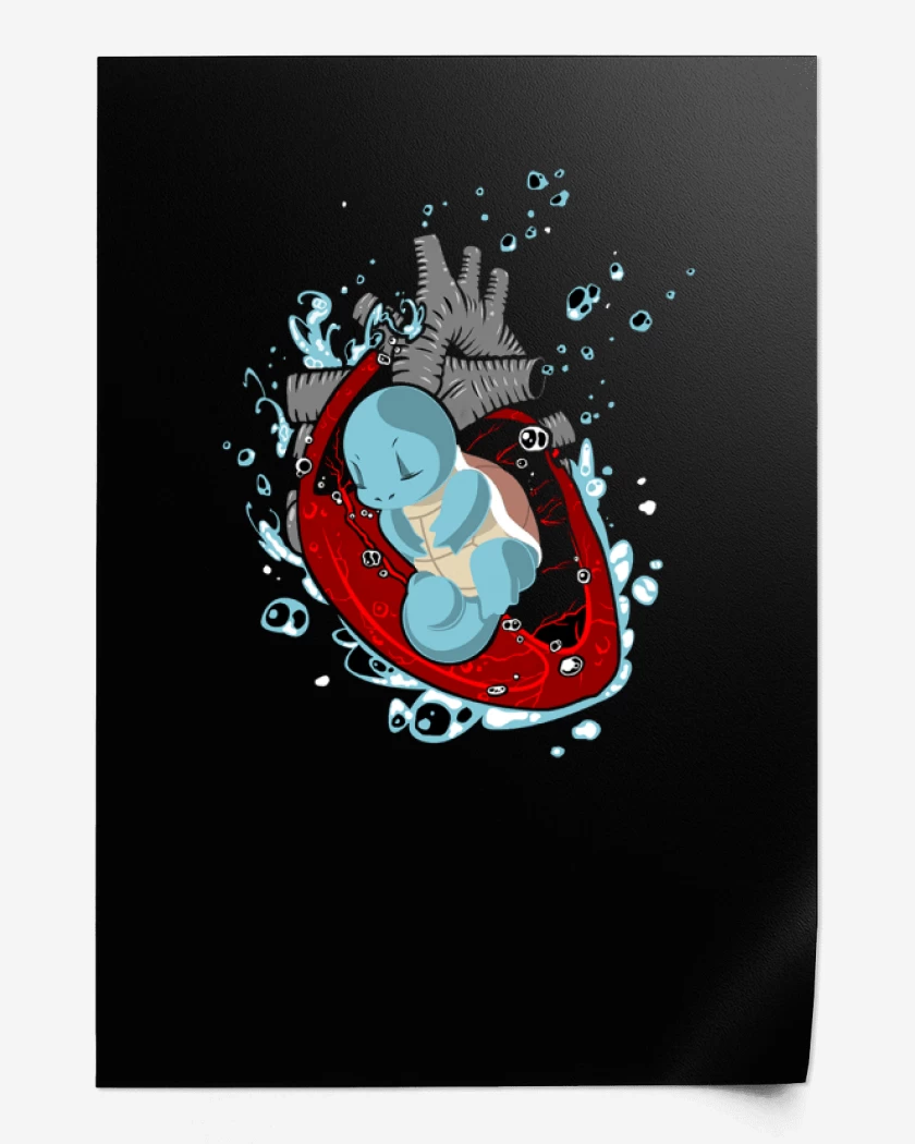 Print corazon squirtle