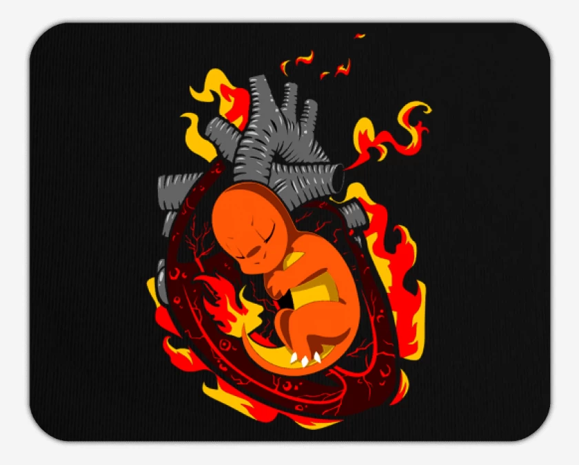 Mousepad corazon charmander