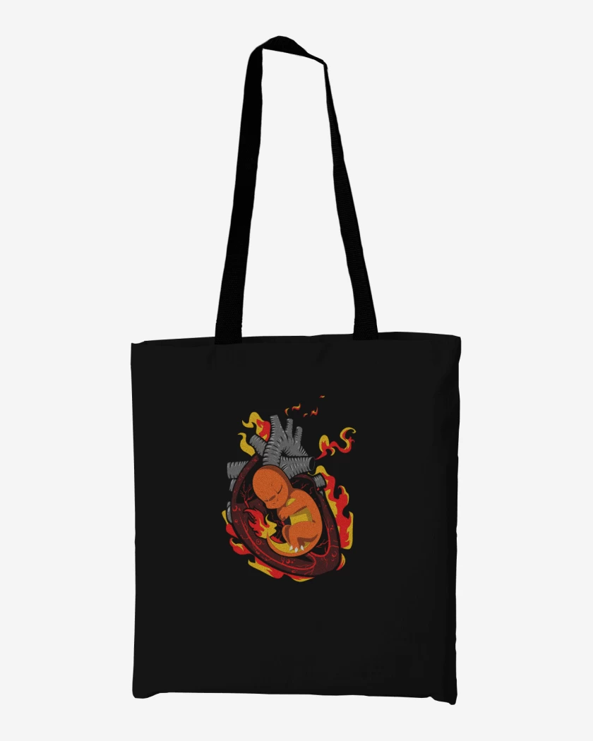 Totebag corazon charmander