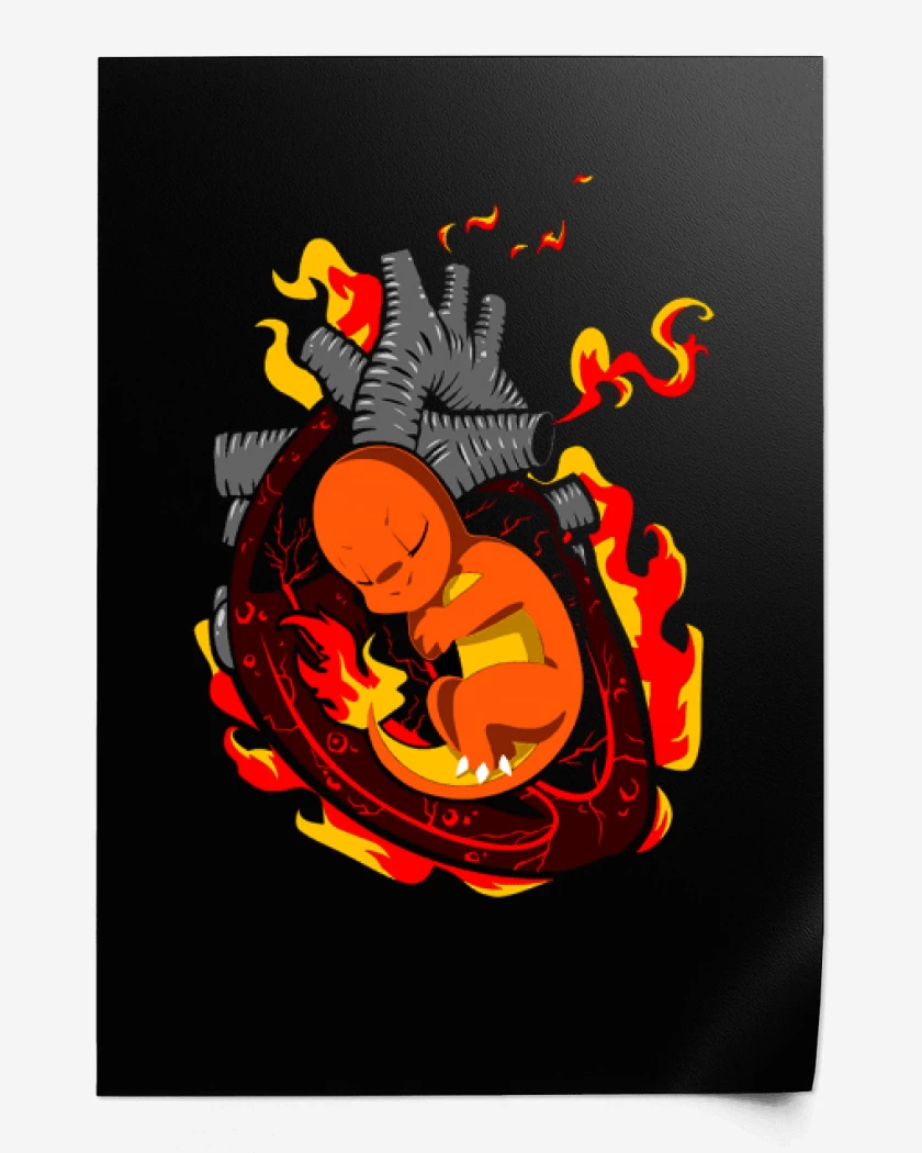 Print corazon charmander
