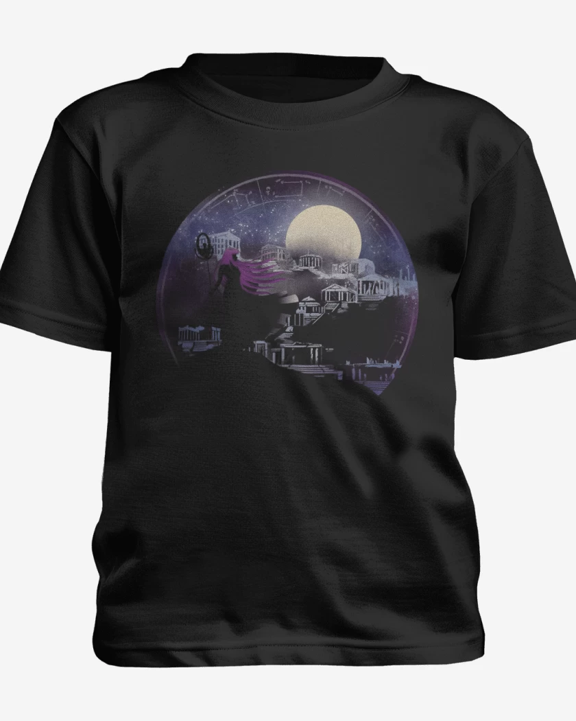 Polera de niño Negro de 12 casas 