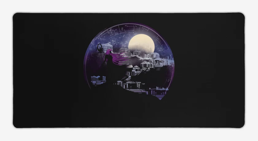 Mouse pad Gamer Negro de 12 casas 