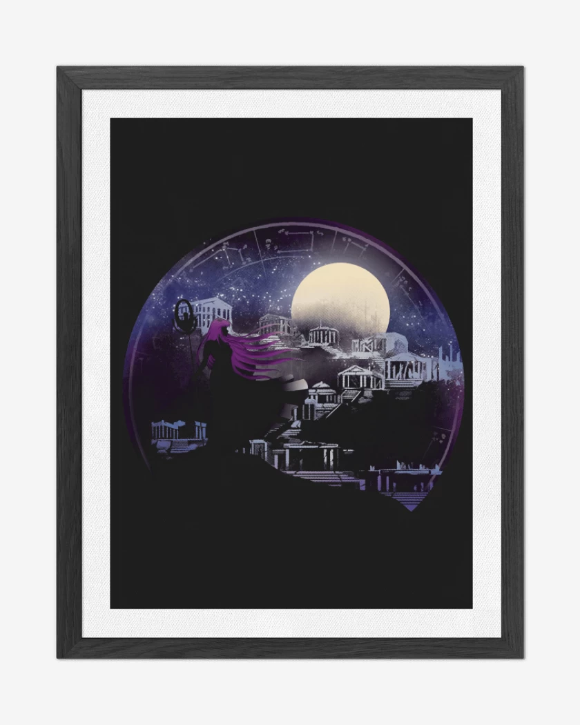 Cuadro decorativo Negro de 12 casas 