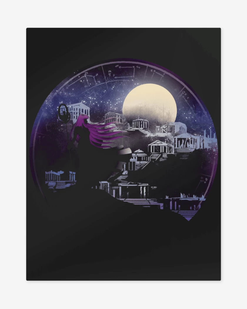 Print metalico Negro de 12 casas 
