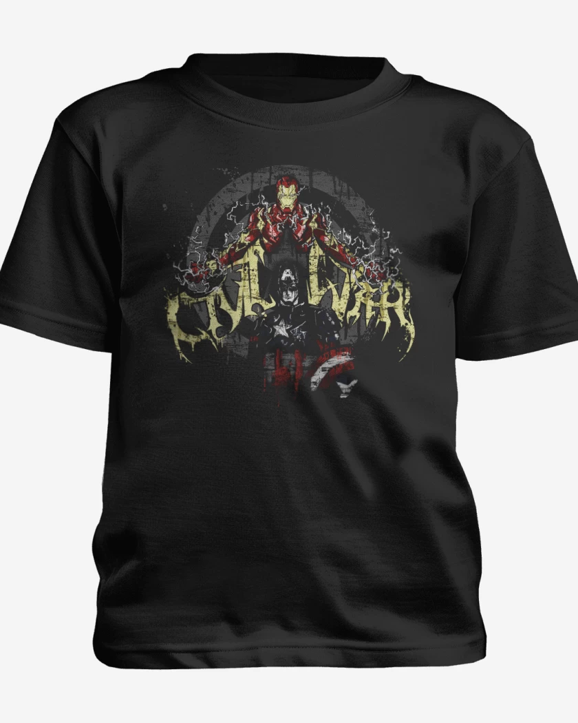Polera de niño Negro de civil war 
