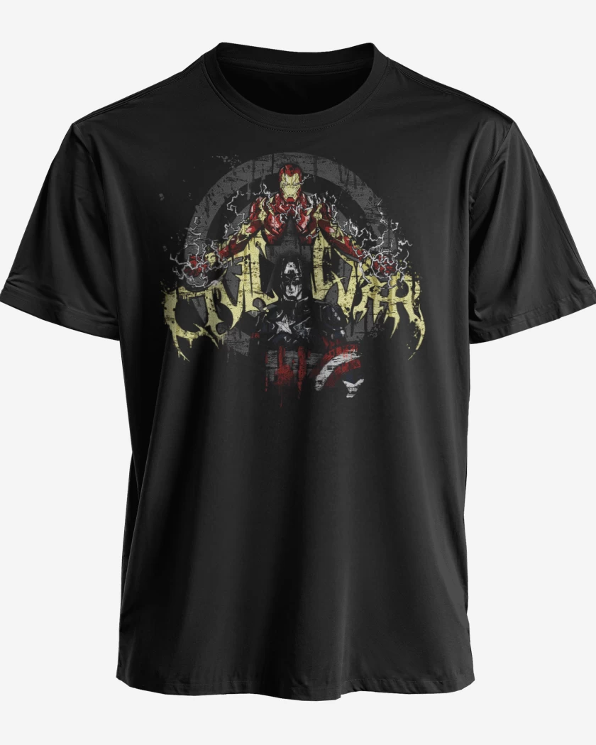 Polera premium Negro de civil war 