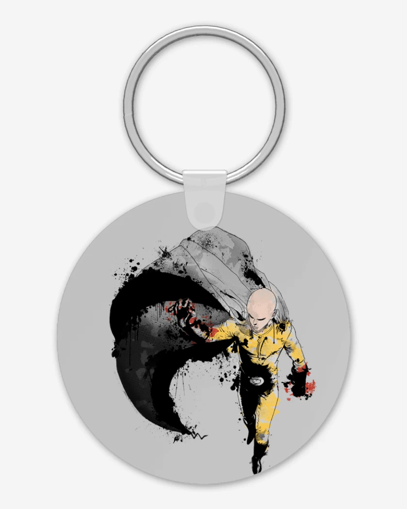 Llavero Gris Melange de Saitama