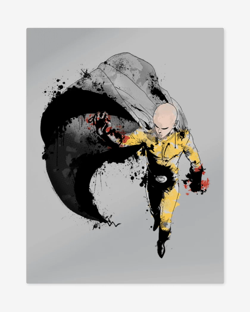 Print metalico Gris Melange de Saitama
