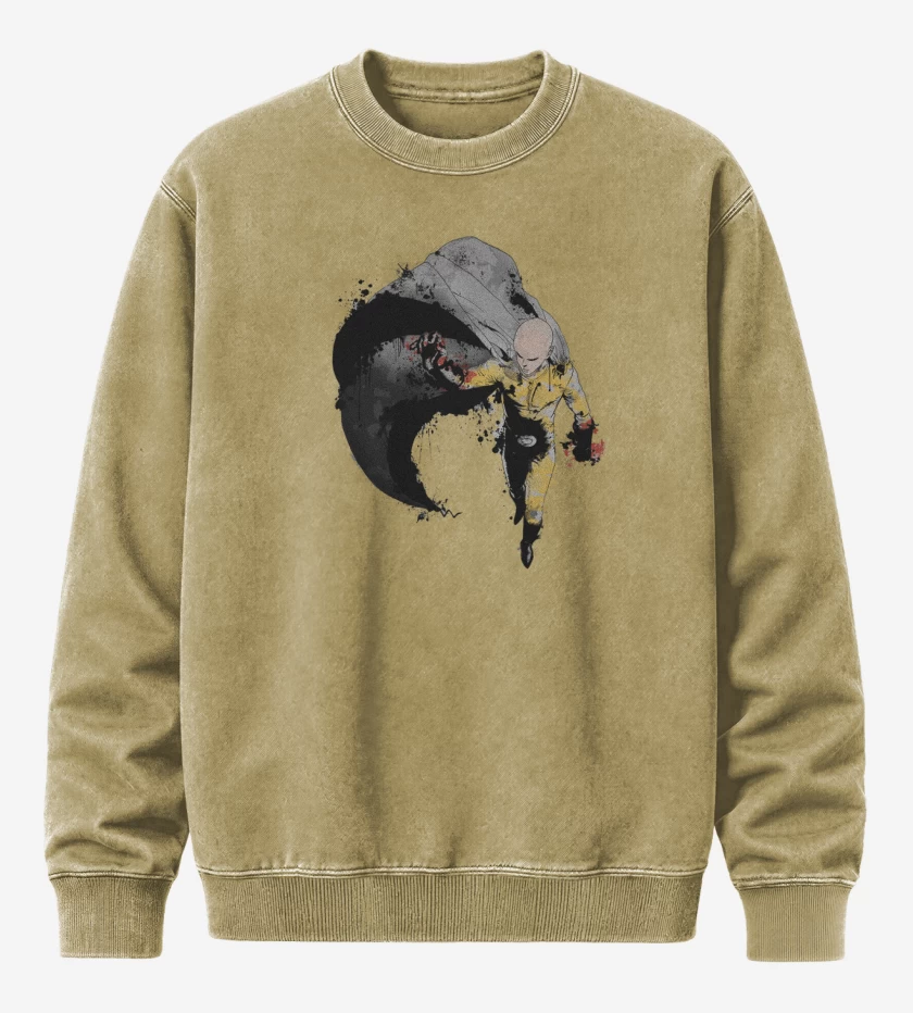 Poleron Polo Acid Wash Beige de Saitama