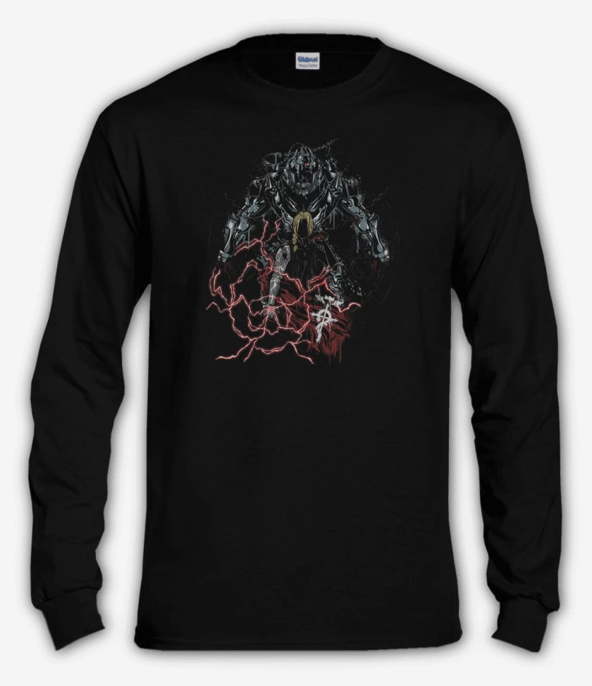 Polera manga larga Negro de full metal alchemist