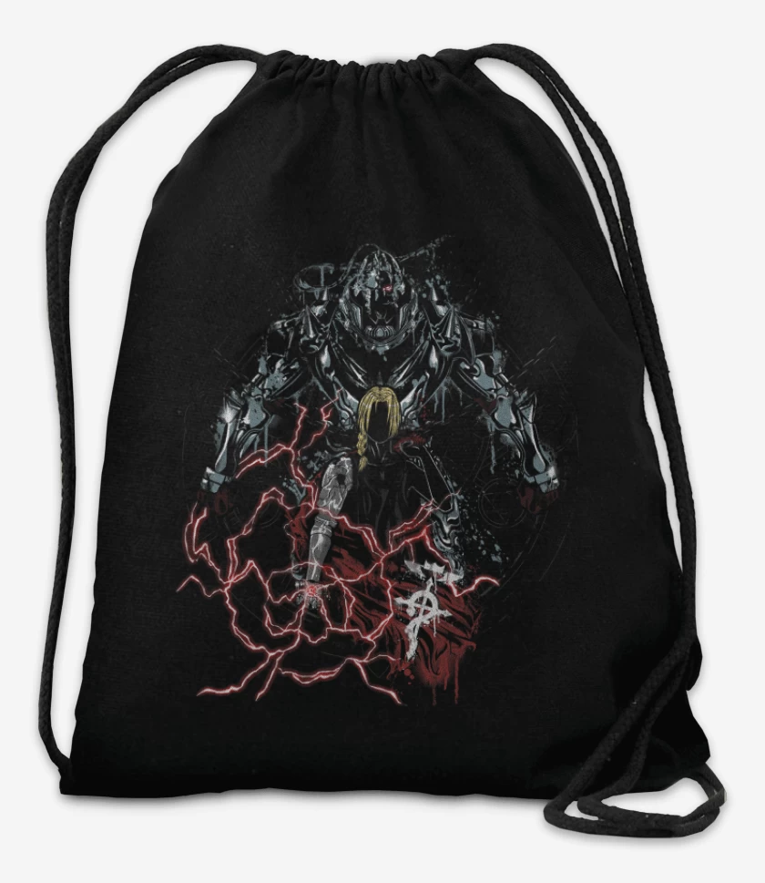 Mochila Negro de full metal alchemist