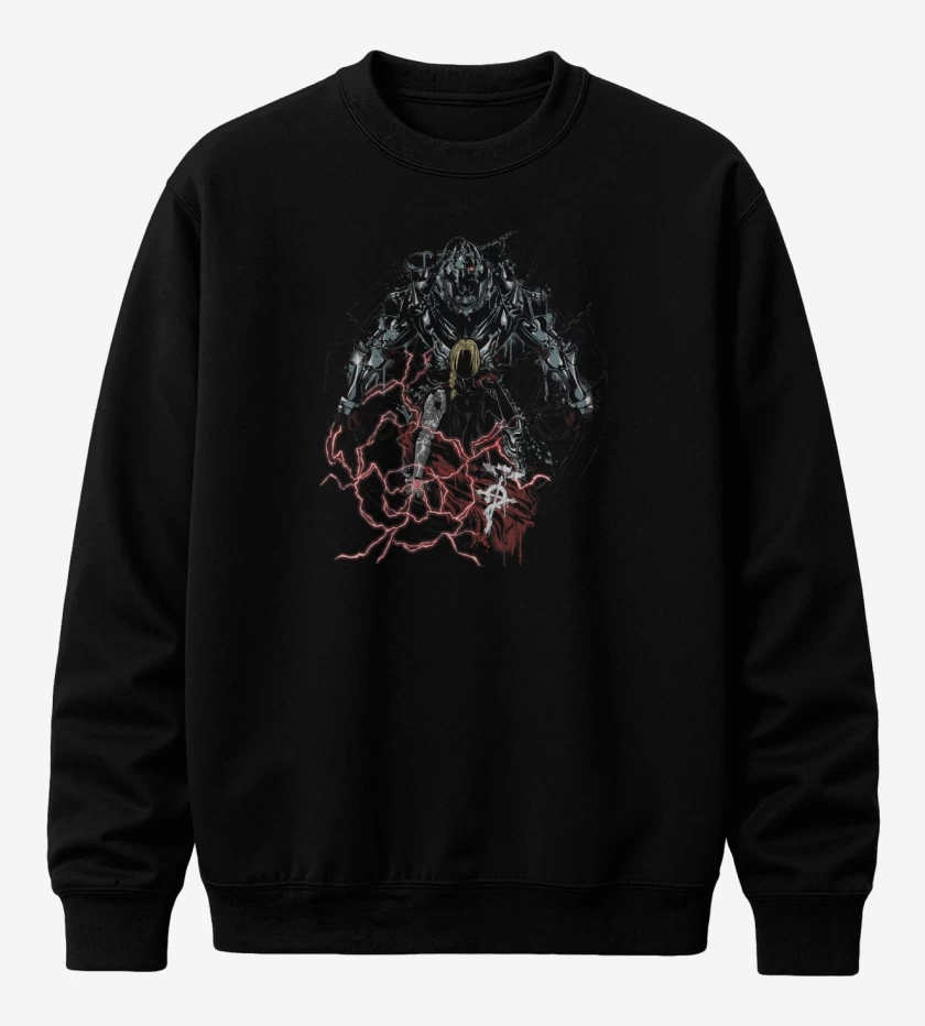 Poleron polo Negro de full metal alchemist