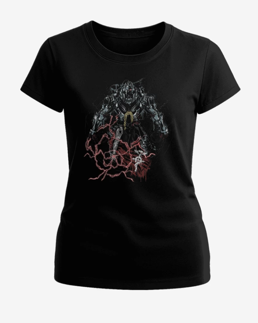 Polera de Mujer Negro de full metal alchemist