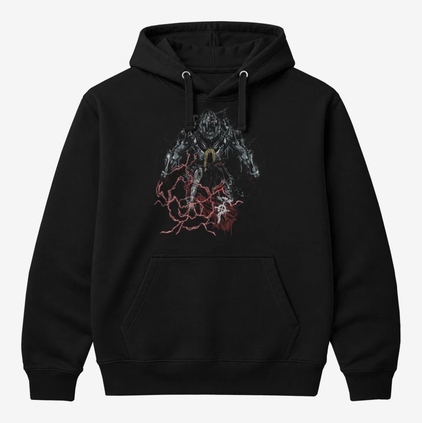 Polerón Canguro Negro de full metal alchemist