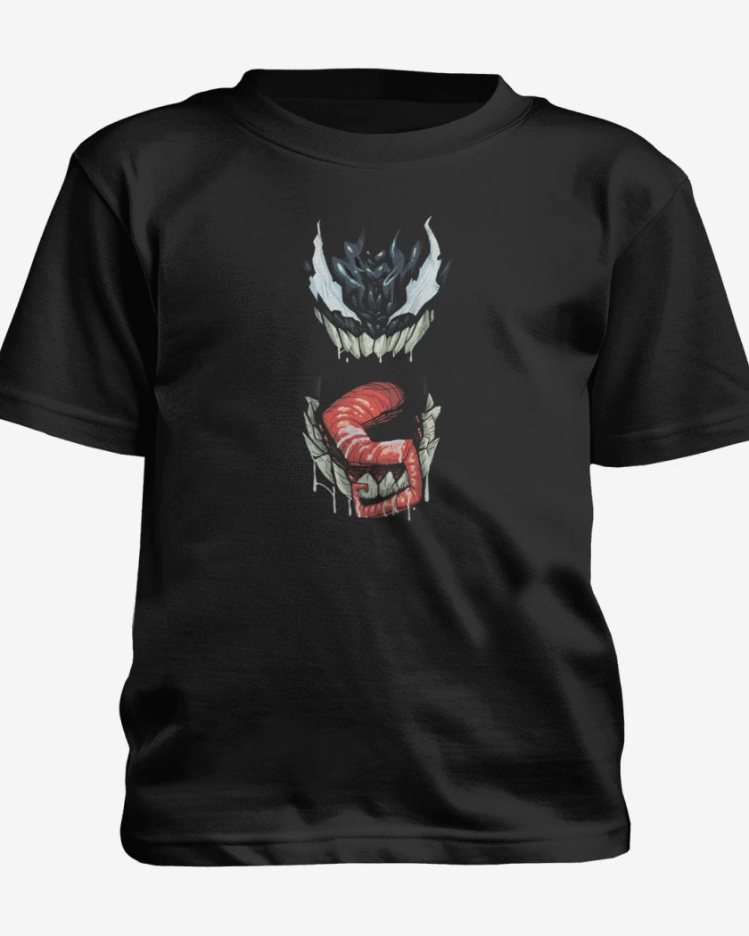 Polera de niño Negro de Veneno full color