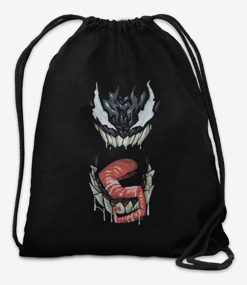 Mochila Negro de Veneno full color