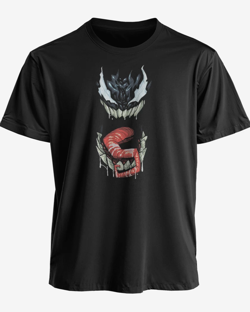 Polera premium Negro de Veneno full color
