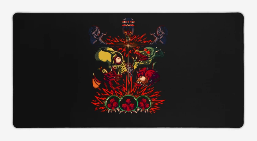 Mouse pad Gamer Negro de metroid