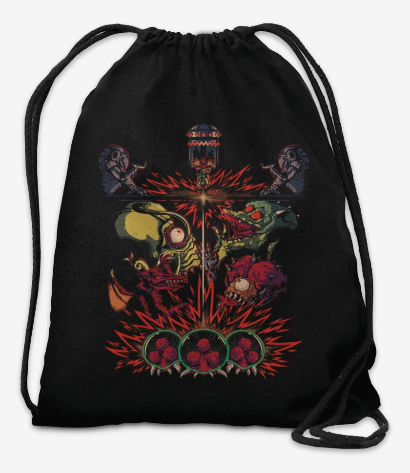 Mochila Negro de metroid
