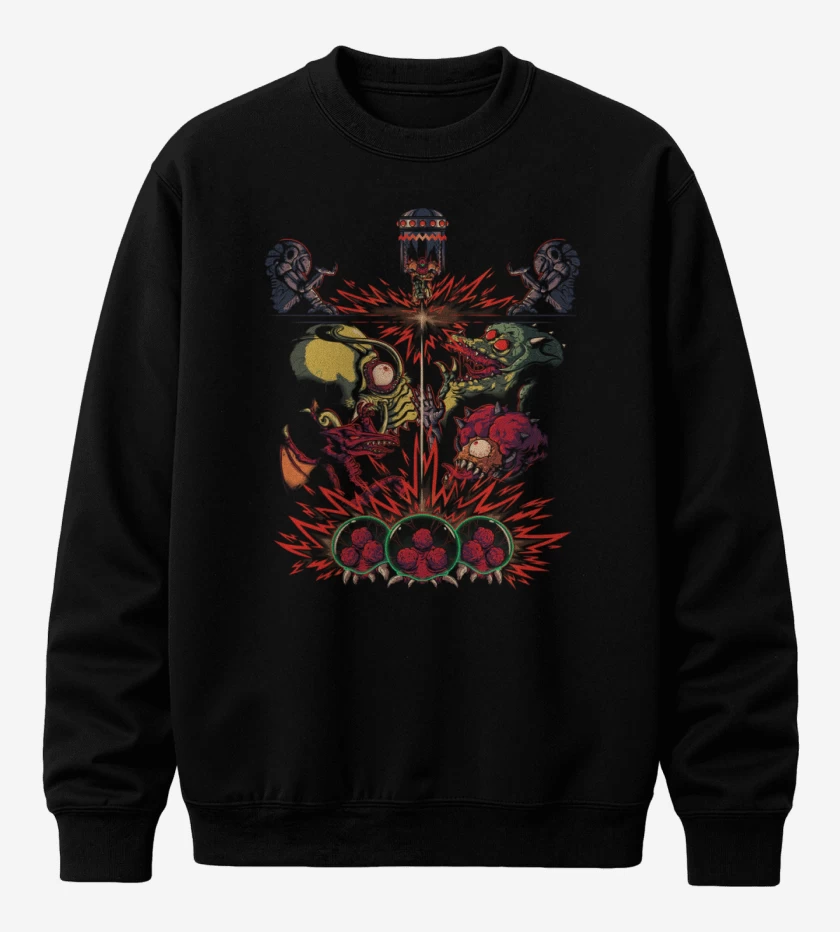 Poleron polo Negro de metroid