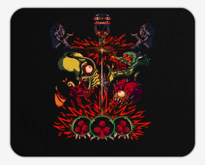 Mousepad Negro de metroid