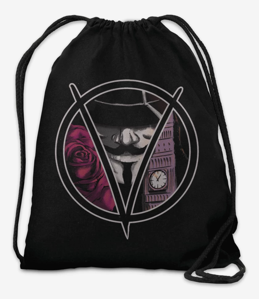 Mochila Negro de v de vendetta