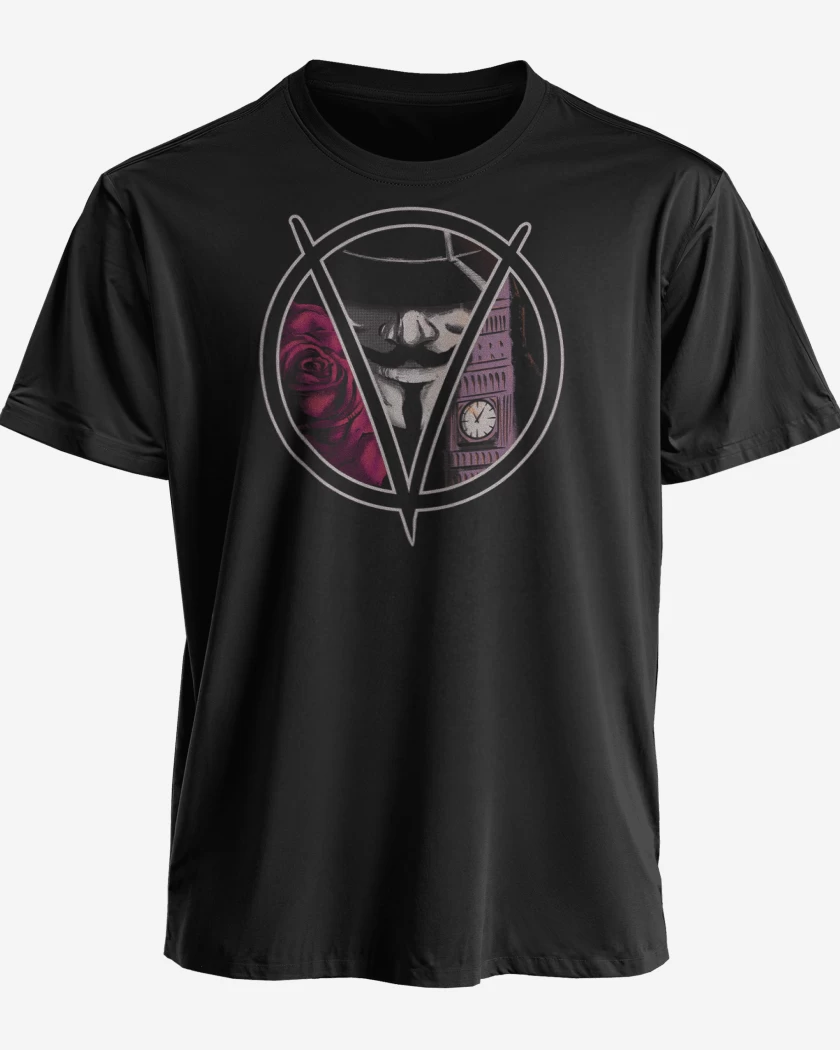 Polera premium Negro de v de vendetta