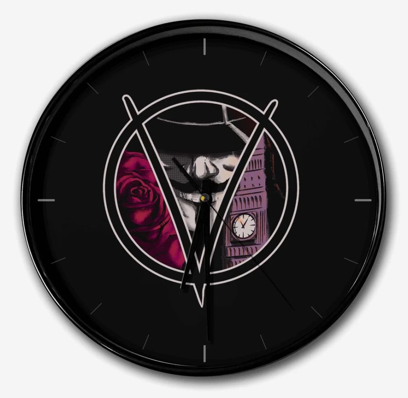 Reloj Negro de v de vendetta